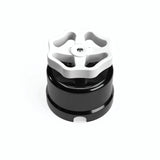 Porcelain two-way switch with a knob — Black / White