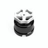 Porcelain two-way switch with a knob — Black / White