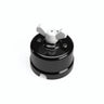 Porcelain two-way switch with a butterfly nut — Black / White