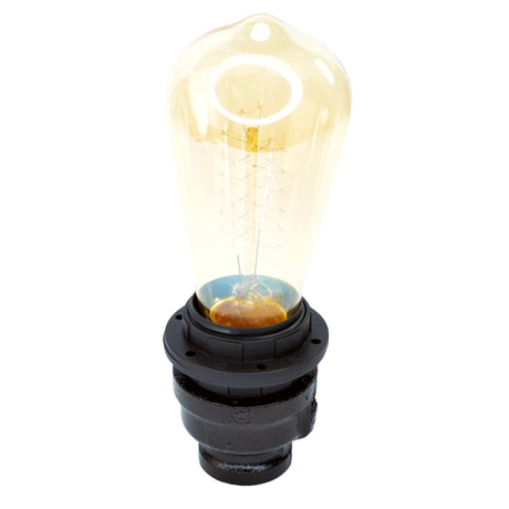 [DIY] E27 Thermoplastic Socket Kit on Black Decor Fitting