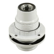 E14 bakelite socket with double ring — White