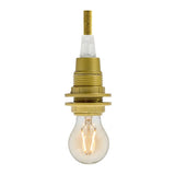 E14 bakelite socket with double ring — Gold