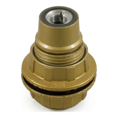E14 bakelite socket with double ring — Gold