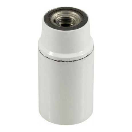 E14 bakelite socket — White