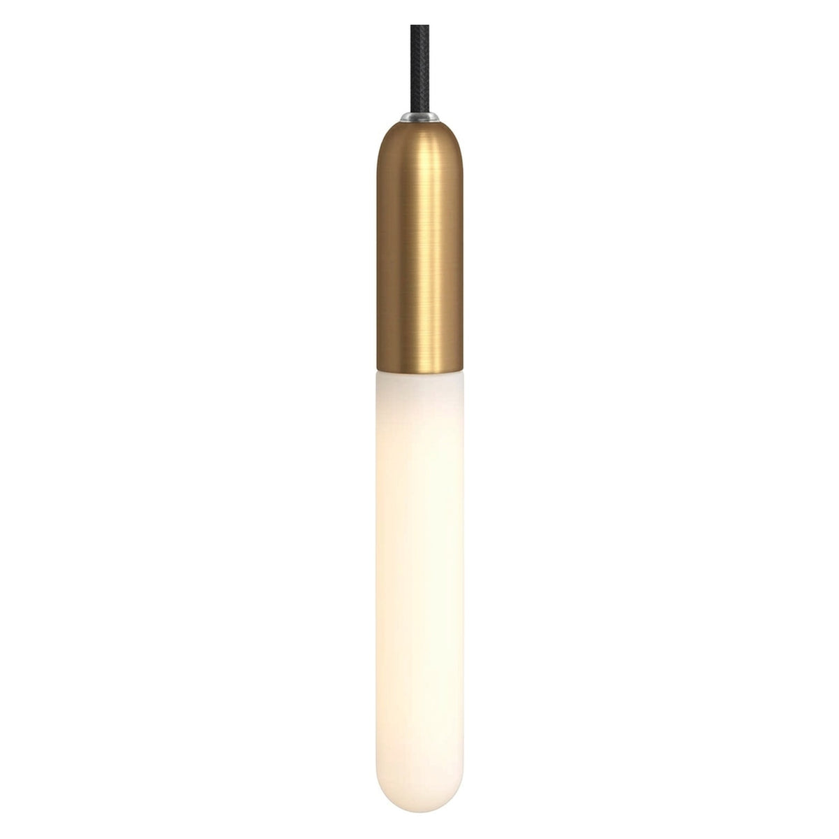 E14 compact metal socket — Satin bronze