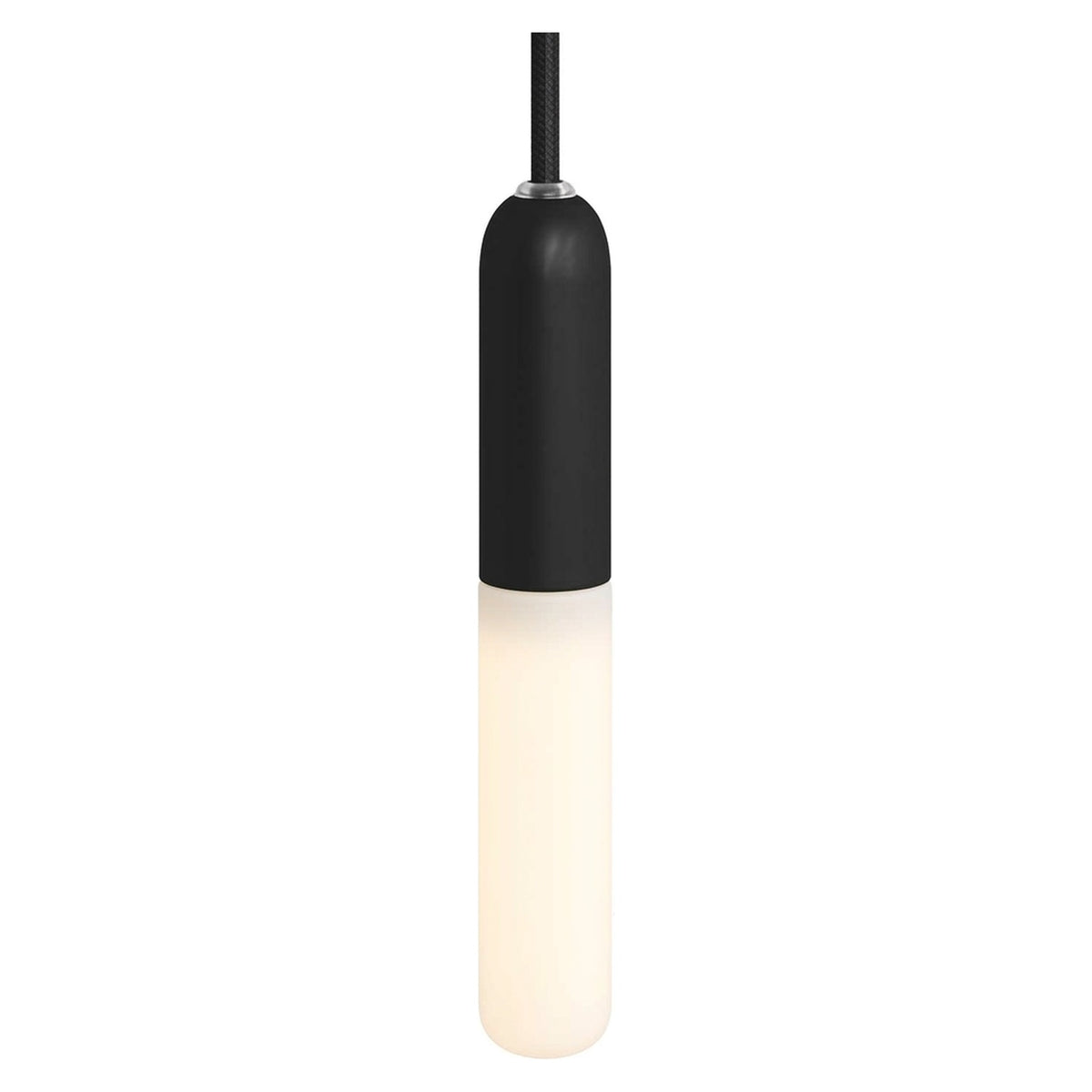 E14 compact metal socket — Black