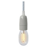 E14 porcelain socket — Grey