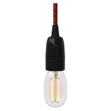 E14 porcelain socket — Black