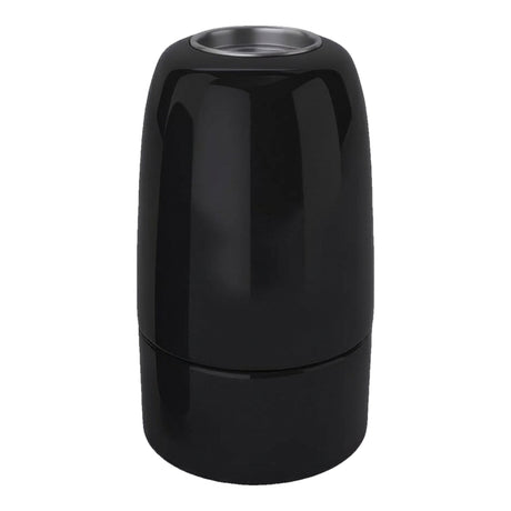 E14 porcelain socket — Black