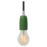 E14 porcelain socket — Green