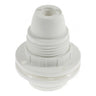 E14 thermoplastic socket with double ring — White