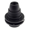 E14 thermoplastic socket with double ring — Black