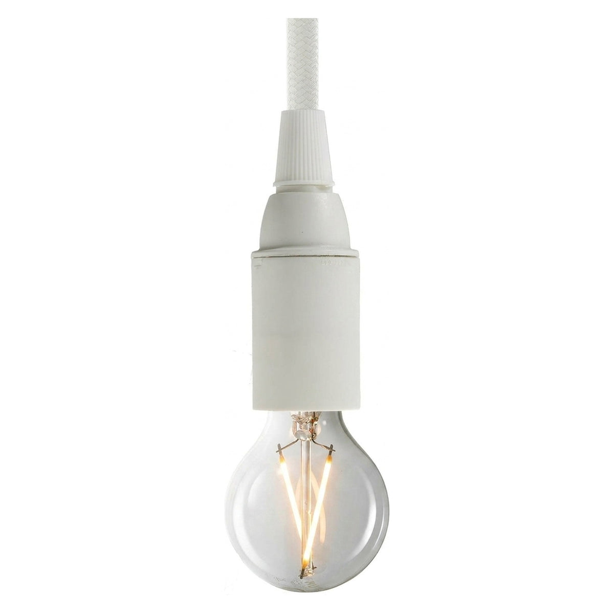 E14 thermoplastic socket — White