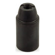 E14 thermoplastic socket — Black