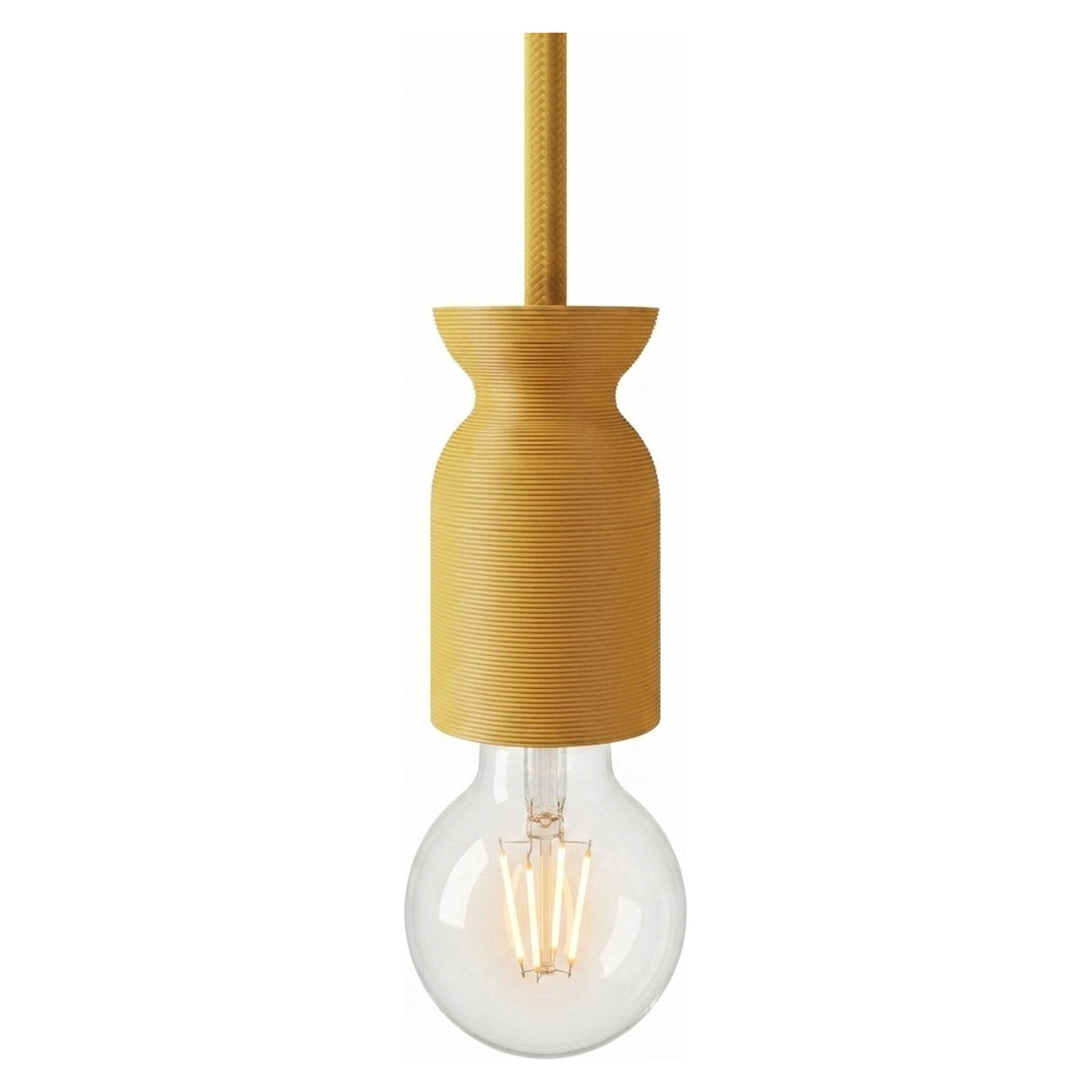E27 socket in 3D-printed recycled plastic — Ochre