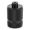 E27 knurled aluminium socket with double ring — Dark grey