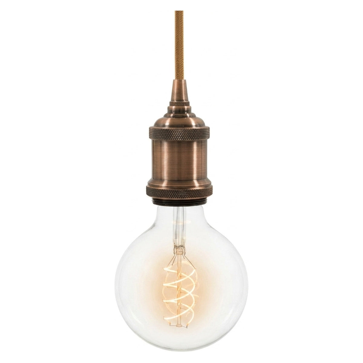E27 vintage aluminium socket — Copper