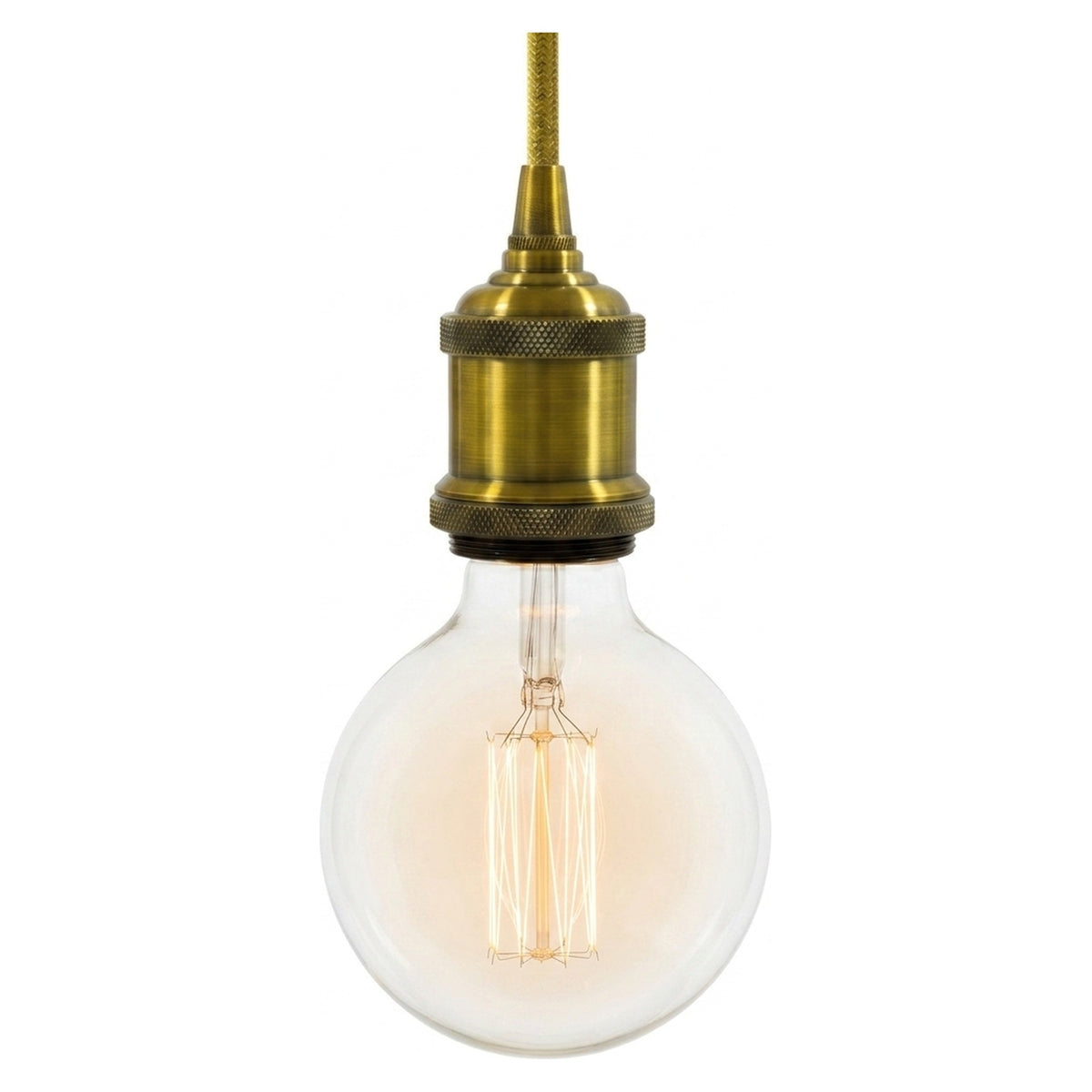 E27 vintage aluminium socket — Brass