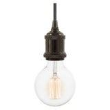 E27 vintage aluminium socket — Black pearl