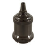 E27 vintage aluminium socket — Black pearl