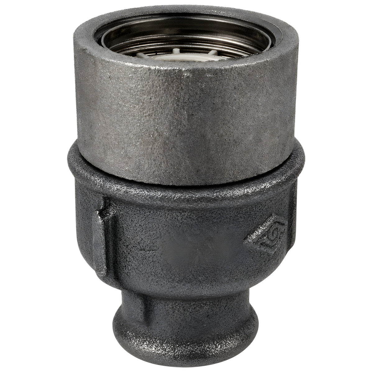 E27 socket kit with ring on female Eco black malleable iron fitting