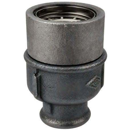 E27 socket kit with ring on female Eco black cast iron fitting