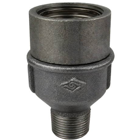 E27 socket kit with ring on male Eco black cast iron fitting