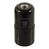 E27 bakelite socket with switch — Black