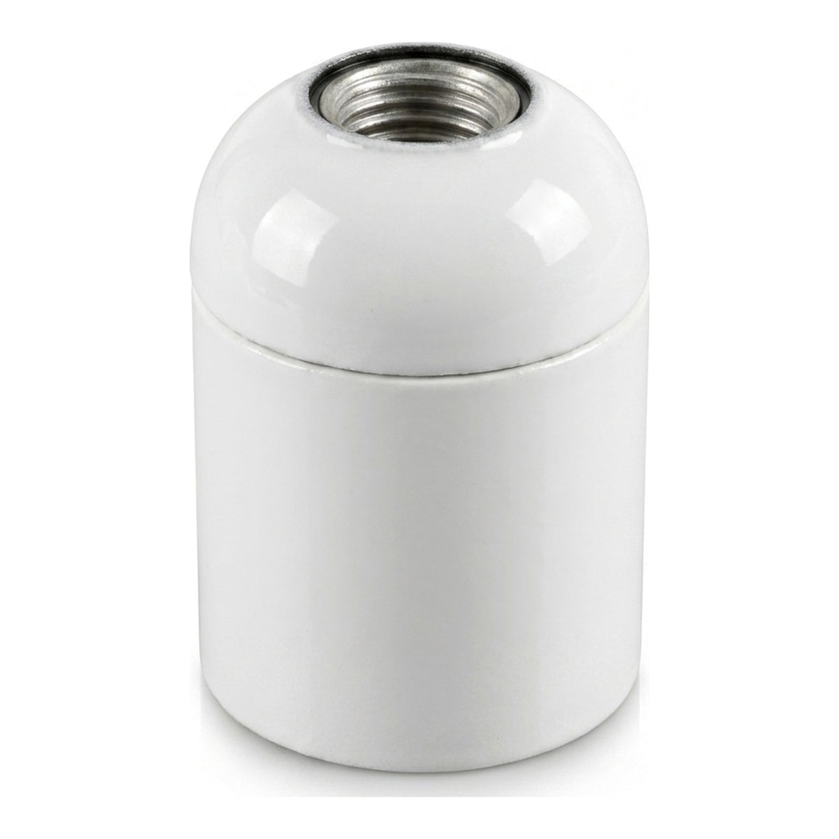 E27 bakelite socket — White