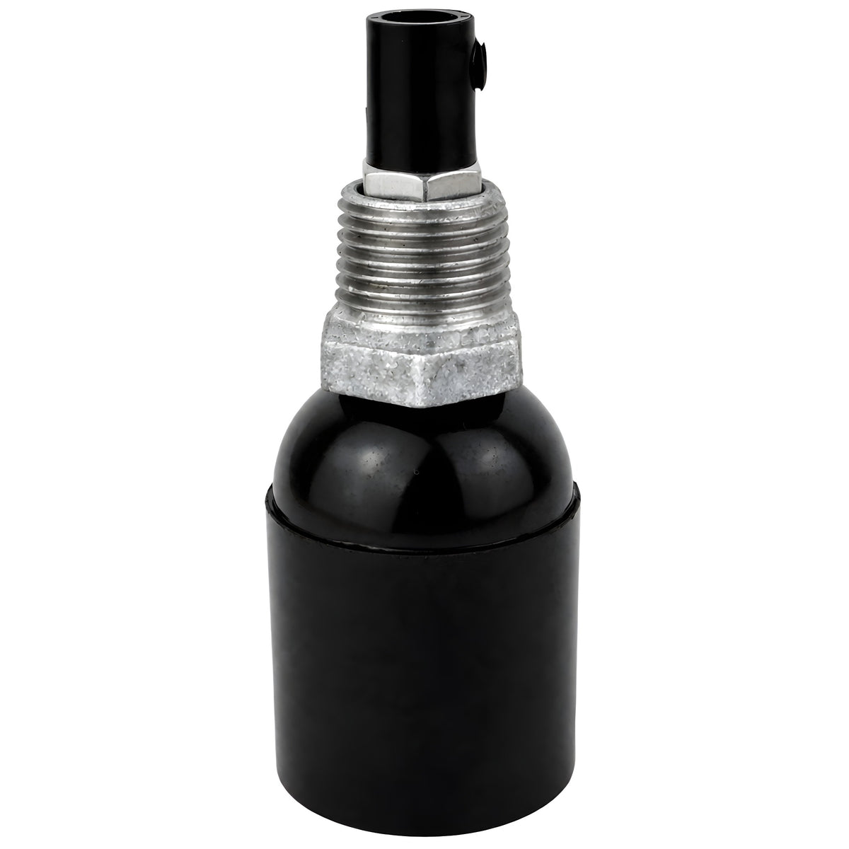 E27 bakelite socket kit on 1/2'' (15x21mm) male galvanized cast iron fitting