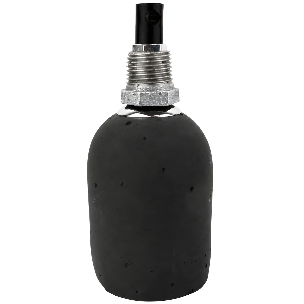 E27 anthracite concrete socket kit on 1/2'' (15x21mm) male galvanized cast iron fitting