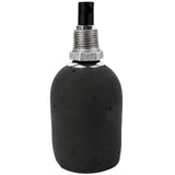 E27 anthracite concrete socket kit on 1/2'' (15x21mm) male galvanized cast iron fitting