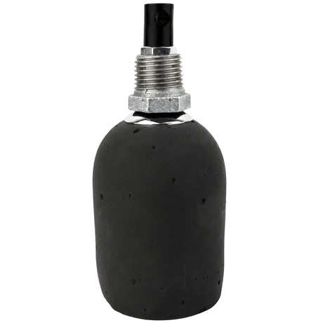 E27 anthracite concrete socket kit on 1/2'' (15x21mm) male galvanized cast iron fitting