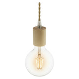 E27 wood socket — Natural