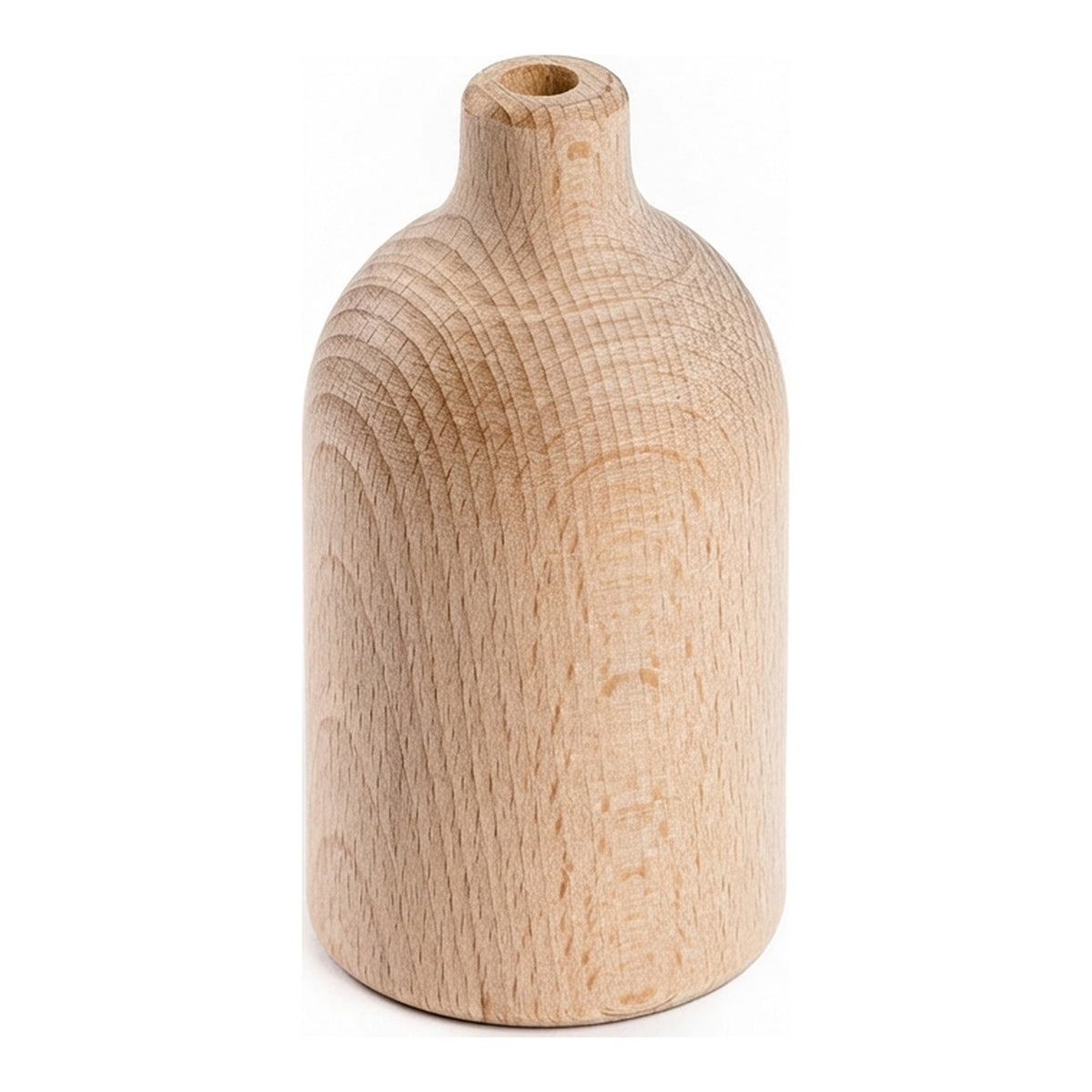 E27 wood socket with hidden cable grip — Natural