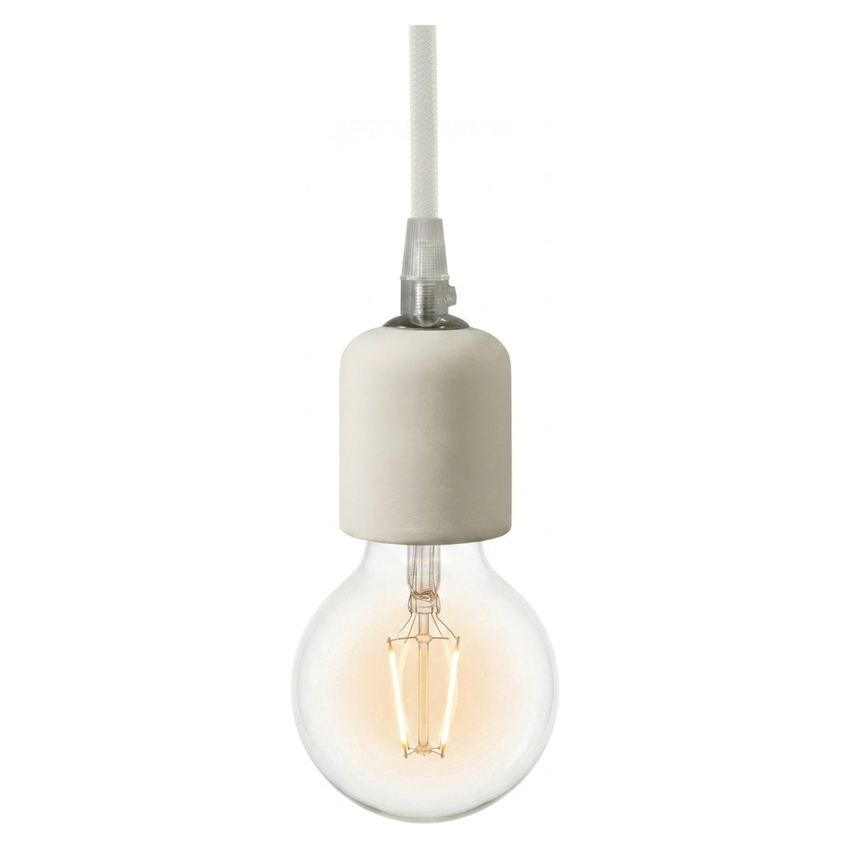 E27 ceramic socket — Biscuit