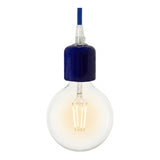 E27 ceramic socket — Blue