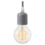 E27 ceramic socket — Grey