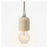 E27 ceramic socket — Ivory