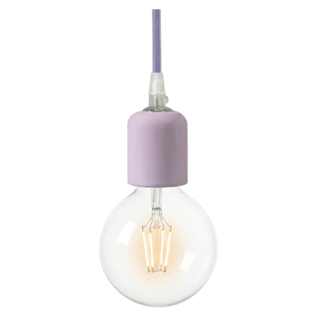 E27 ceramic socket — Lilac