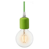 E27 ceramic socket — Pistachio green