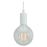 E27 cylindrical metal socket — Conical plastic / Matt white