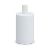 E27 cylindrical metal socket — Conical plastic / Matt white