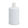 E27 cylindrical metal socket — Conical plastic / Matt white