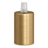 E27 cylindrical metal socket — Conical plastic / Satin bronze