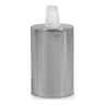 E27 cylindrical metal socket — Conical plastic / Chrome