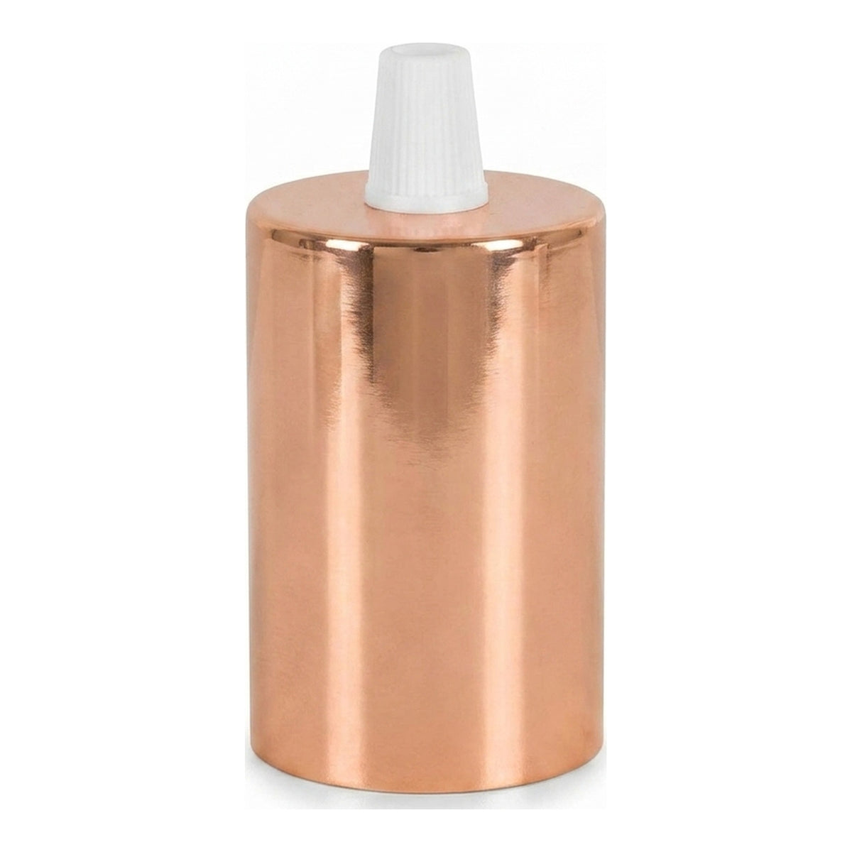 E27 cylindrical metal socket — Conical plastic / Copper