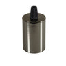 E27 cylindrical metal socket — Conical plastic / Black pearl