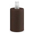 E27 cylindrical metal socket — Conical plastic / Rust
