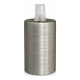 E27 cylindrical metal socket — Conical plastic / Satin titanium
